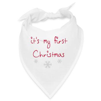 First Christmas - Bandana - Weiß - Vorne