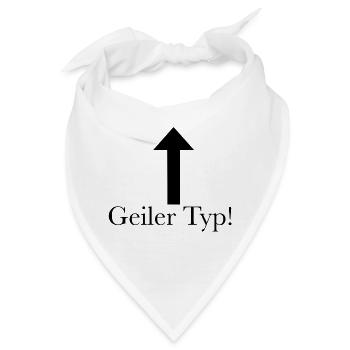 Geiler Typ! - Bandana - Weiß - Vorne