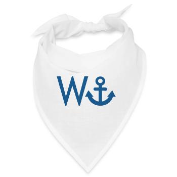 W ANCHOR - Wichser - Bandana - Weiß - Vorne