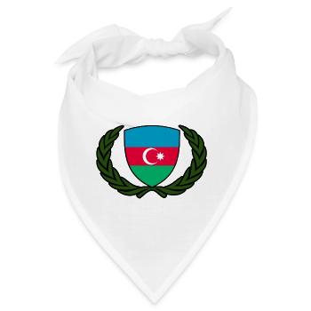 aserbaidschan flagge wappen logo aserbaidschan - Bandana - Weiß - Vorne