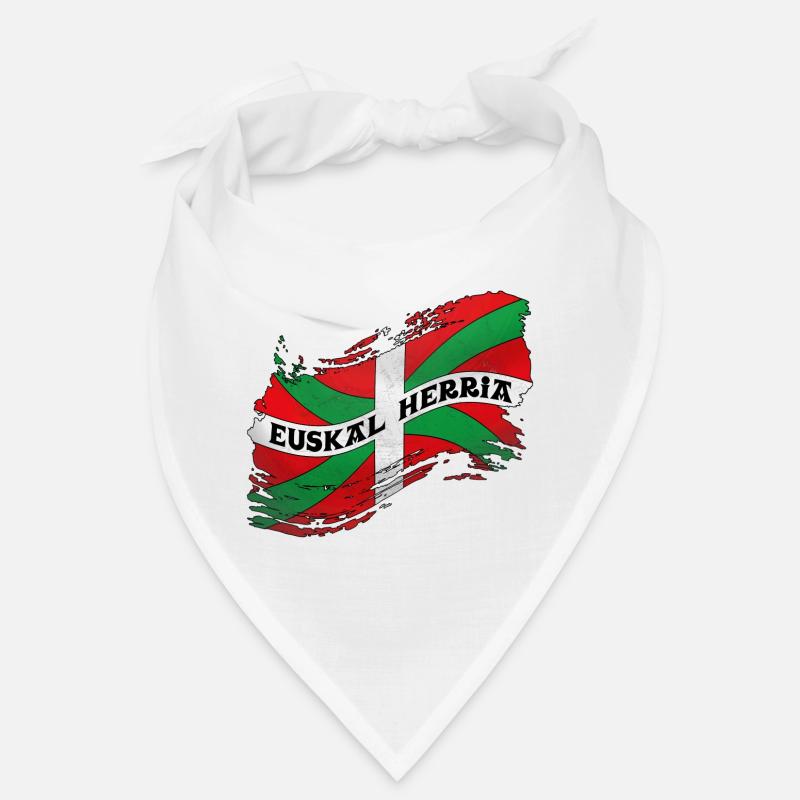 Drapeau Basque - Bandana - blanc
