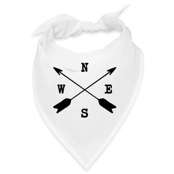 Pfeile - Bandana - Weiß - Vorne