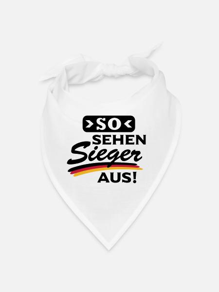 So sehen Sieger aus - Bandana - Weiß