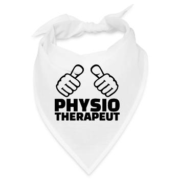 Physiotherapeut - Bandana - Weiß - Vorne