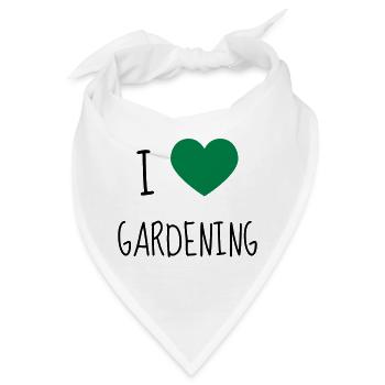 Garden - Gardener - Gardening - Green - Nature - Bandana - Weiß - Vorne