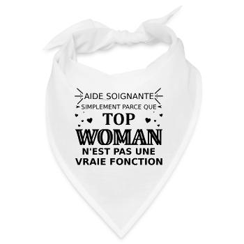 aide soignante top woman - Bandana - Weiß - Vorne