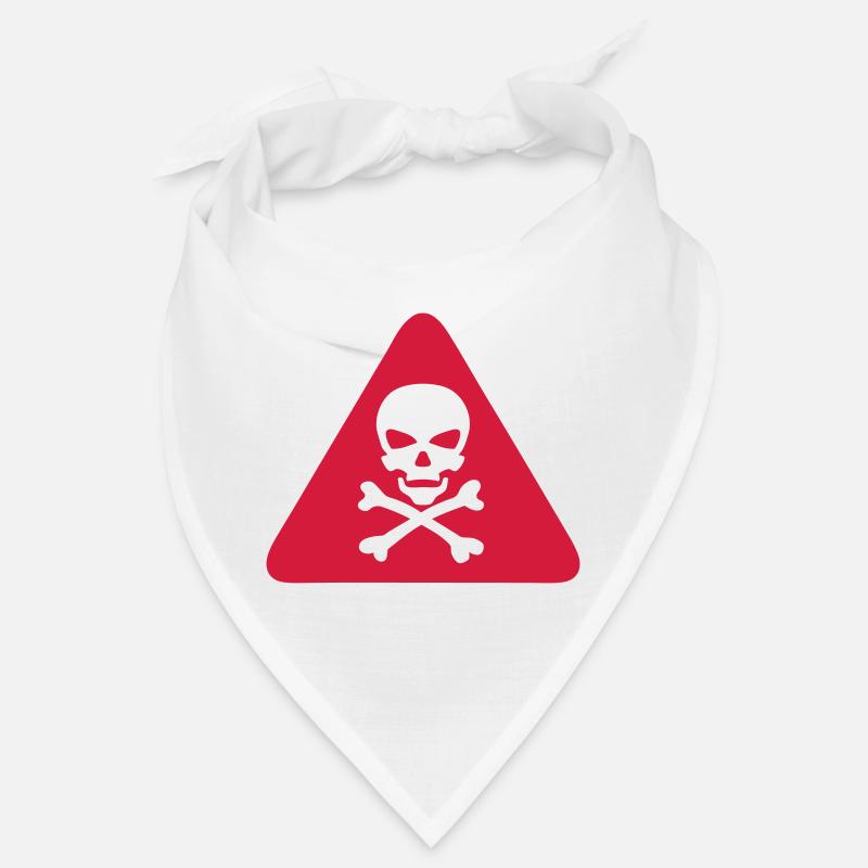 skull danger triangle panel 280) Bandana