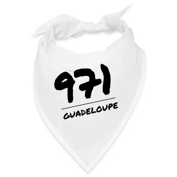 Guadeloupe / 971 / Meer / Frankreich - Bandana - Weiß - Vorne