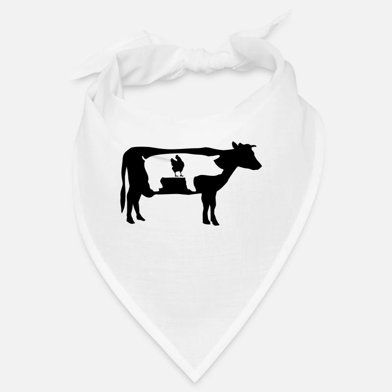 Farm animals, cow, pig, chicken Bandana