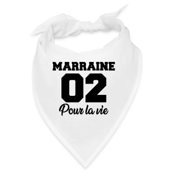 marraine 02 pour la vie - Bandana - Weiß - Vorne