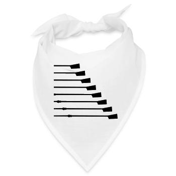 Rudern, 8 Ruder - Bandana - Weiß - Vorne