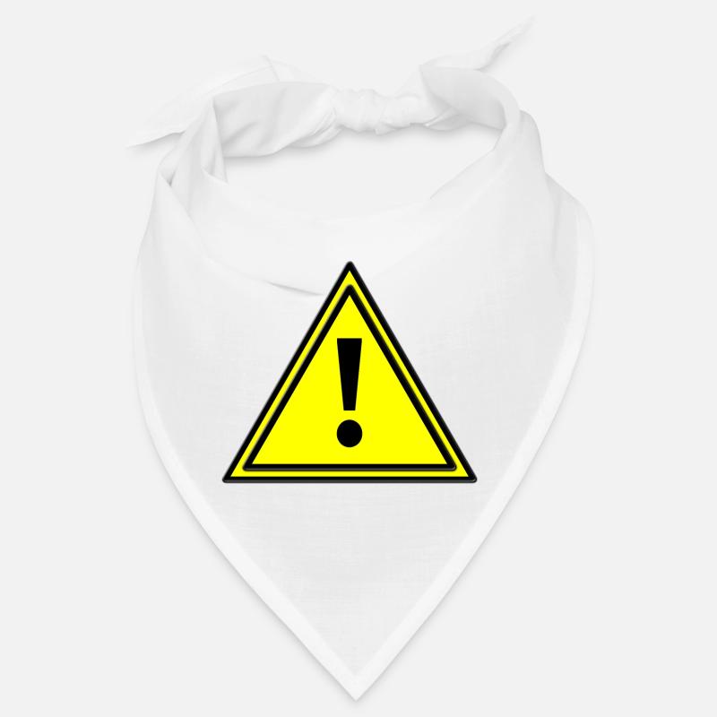 Warning triangle error warning triangle warning sign yellow Bandana
