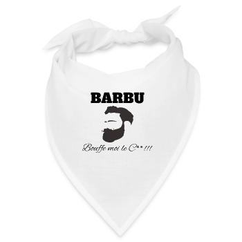 bärtig iss mich c ** - Bandana - Weiß - Vorne