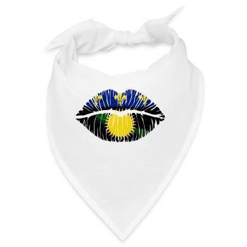 Kuss Guadeloupe - Bandana - Weiß - Vorne