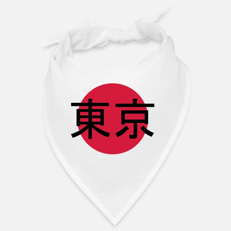 Signe de timbre de Tokyo - Bandana - blanc