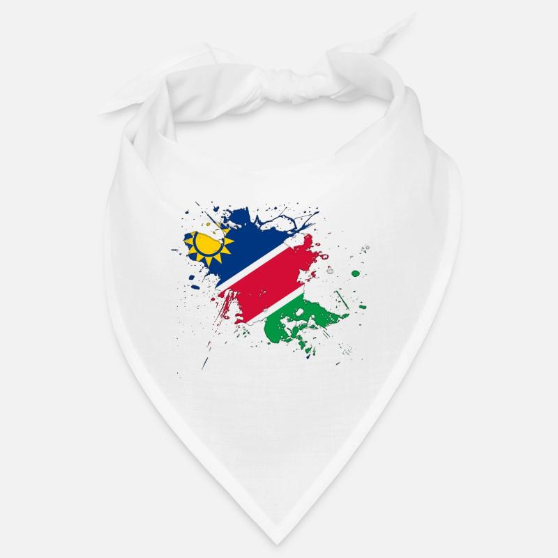 Namibia Flagge als Farbklecks Bandana