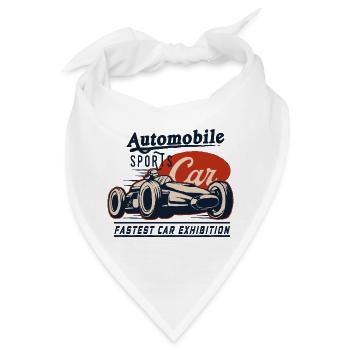 Automobile Sports Car Exhibition - Bandana - Weiß - Vorne