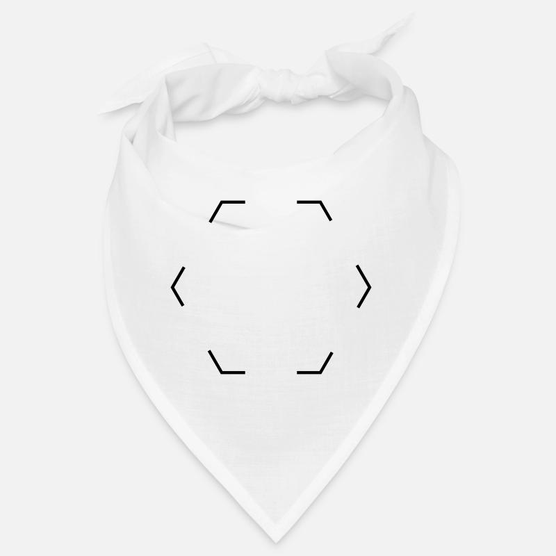 Hexagon gestrichelt Bandana