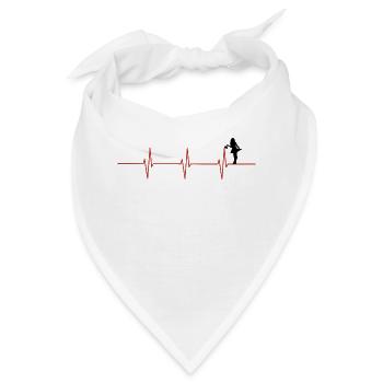 Herzschlag Reinigung - Bandana - Weiß - Vorne