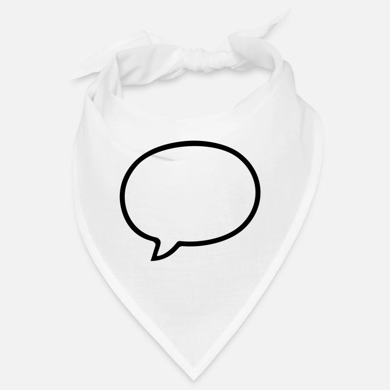 Conception de bande dessinée de bulle de discours Bandana