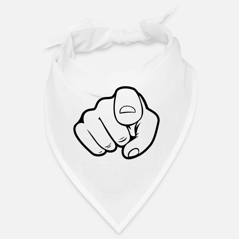 Main pointée du doigt Bandana