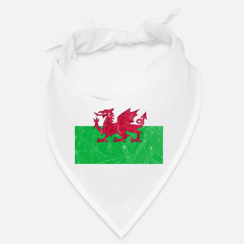 Drapeau du Pays de Galles Vintage Bandana