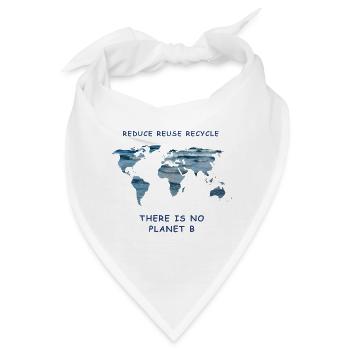 Meeresschutz reduce reuse recycle Klimademo - Bandana - Weiß - Vorne