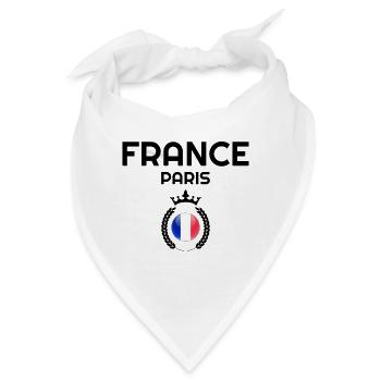 Frankreich, Frankreich Land, Frankreich Flagge, Frankreich Hoodie - Bandana - Weiß - Vorne