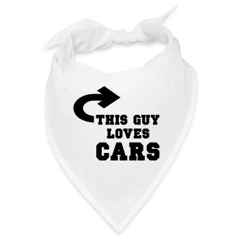 Car Auto - Bandana - Weiß - Vorne