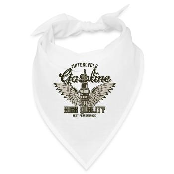 motorcycle gasoline - Bandana - Weiß - Vorne