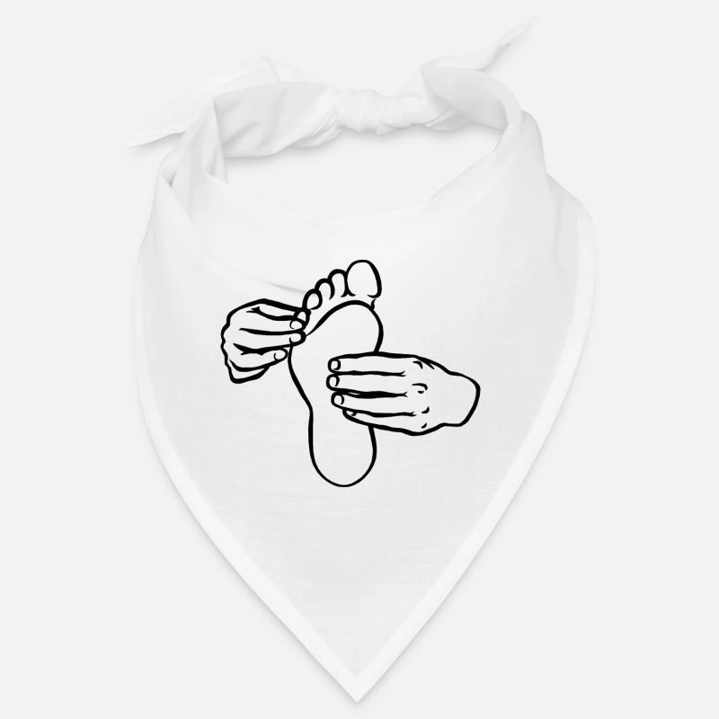Fußpfleg - Bandana - Weiß