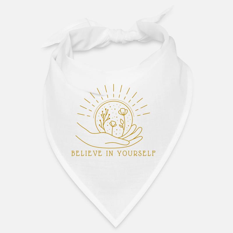 Believe in Yourself earth globe hand love Bandana