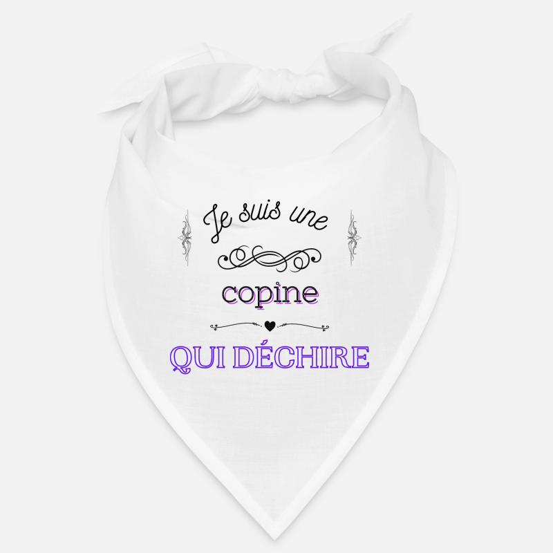 je suis une copine qui déchire - Bandana - blanc