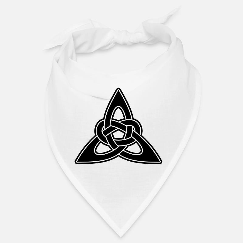 Celtic knots - Bandana - white