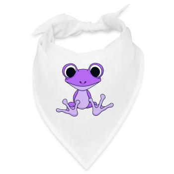 frosch mit riesigen augen,frosch,auge - Bandana - Weiß - Vorne