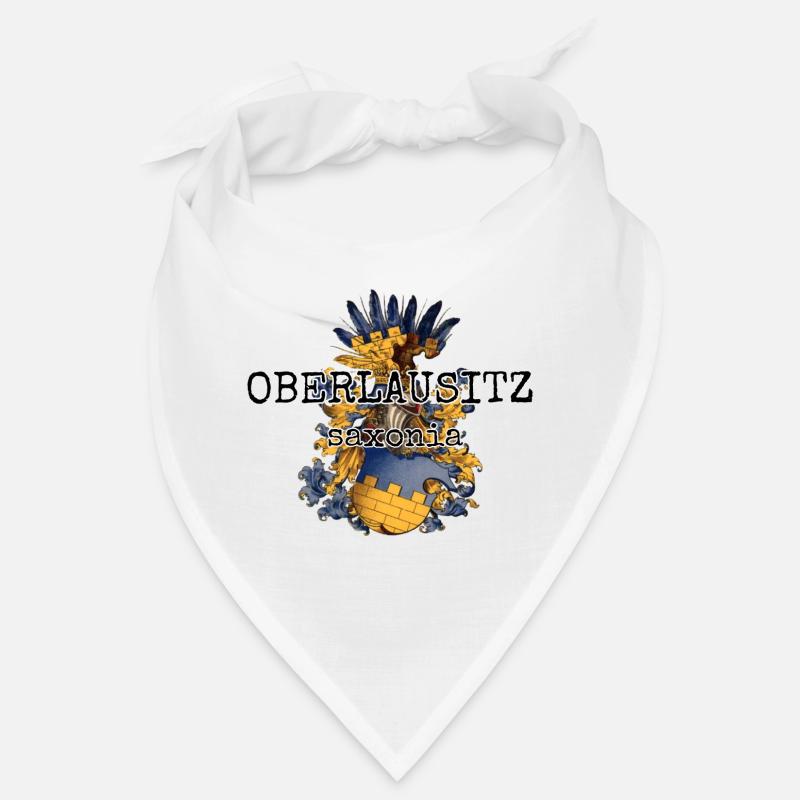 Oberlausitz schwarz - Bandana - Weiß