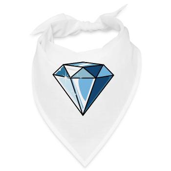 Diamant - Bandana - Weiß - Vorne