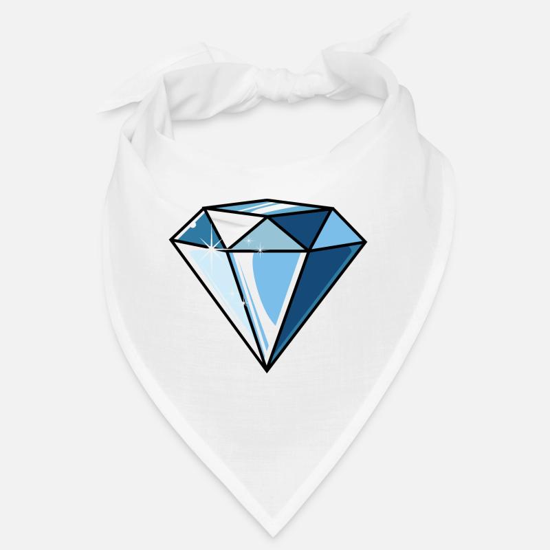 Diamant - Bandana - Weiß