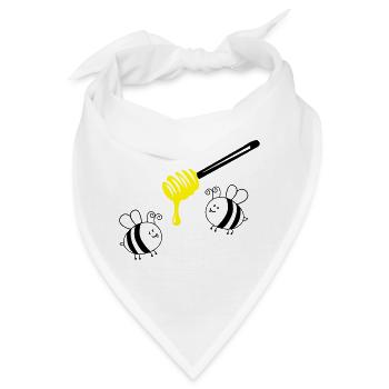 honey bees 2 - Bandana - Weiß - Vorne
