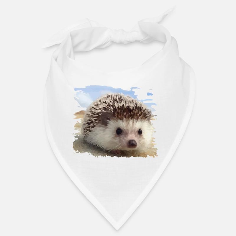 Hérisson - Bandana - blanc