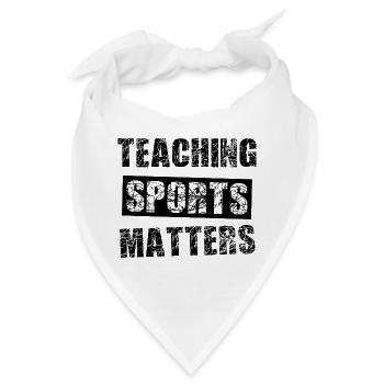 Sportlehrer - Bandana - Weiß - Vorne