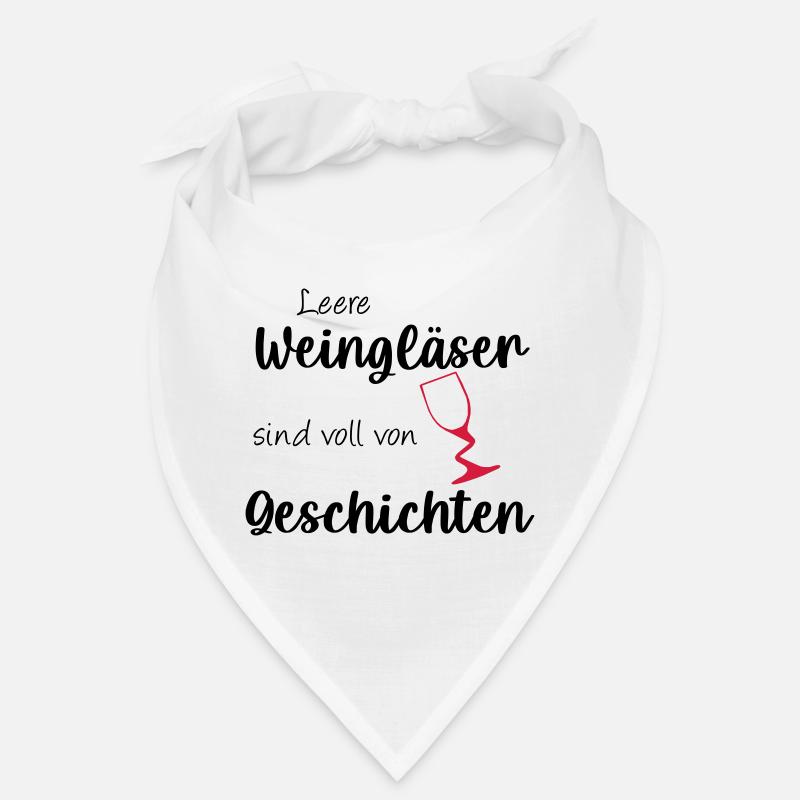 Leere Weingläser sind voll von Geschichten Bandana