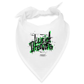Lucid Dreams - Hand drawn - Bandana - Weiß - Vorne
