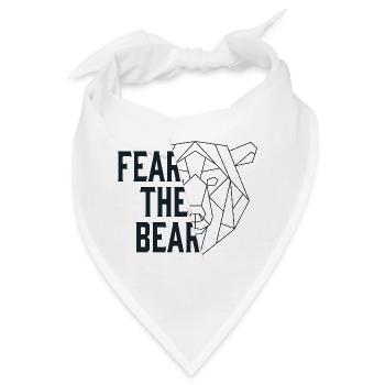 Fear The Bear Bär Baisse Aktien Börse Trading - Bandana - Weiß - Vorne