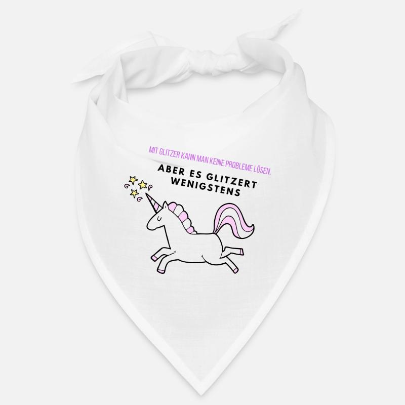 Glitzer Einhorn Bandana