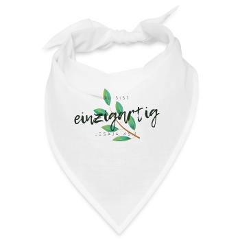 Du bist einzigartig Bibelvers melawerttext Jesaja - Bandana - Weiß - Vorne