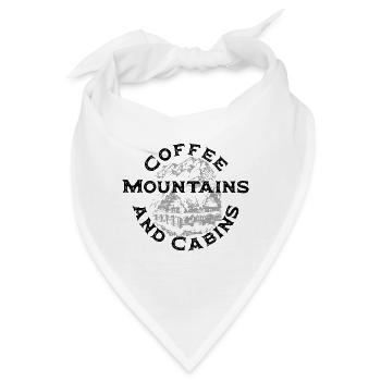 Kaffeeberge und Hütten - Bandana - Weiß - Vorne