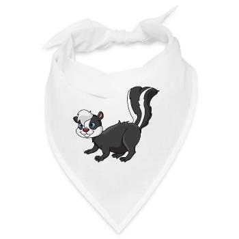 Stinktier - Bandana - Weiß - Vorne