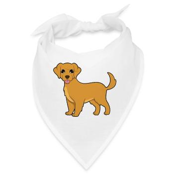 Golden Retriever - Bandana - Weiß - Vorne