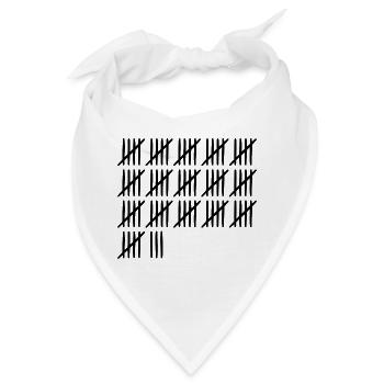 83. Geburtstag Strichliste 83 Jahre alt - Bandana - Weiß - Vorne